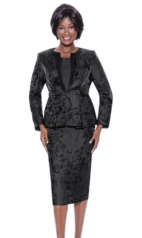 Terramina Church Suit 7125-Black - Church Suits For Less