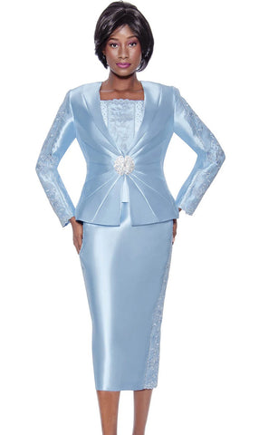 Terramina Church Suit 7145-Blue - Church Suits For Less