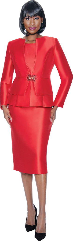 Terramina Church Suit 7990-Red - Church Suits For Less