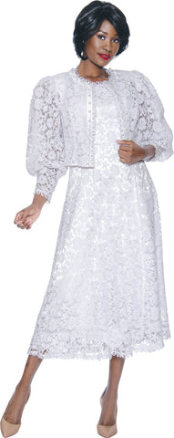 Terramina Church Dress 7051-White