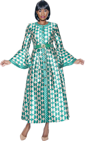 Terramina Dress 7071-Green - Church Suits For Less
