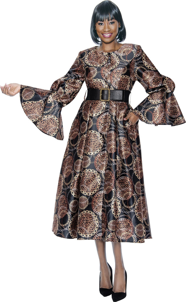 Terramina Dress 7090C-Print - Church Suits For Less