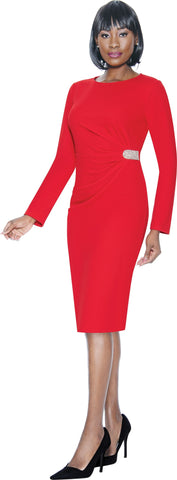 Terramina Dress 7093C-Red - Church Suits For Less