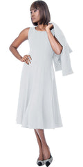 Terramina Church Dress 7191-White - Church Suits For Less