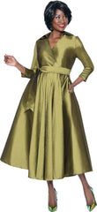 Terramina Dress 7869-Olive - Church Suits For Less