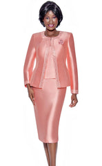 Terramina Church Suit 7637C-Coral - Church Suits For Less