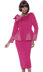 Terramina Church Suit 7108-Fuchsia - Church Suits For Less