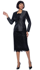 Terramina Suit 7817C-Black - Church Suits For Less
