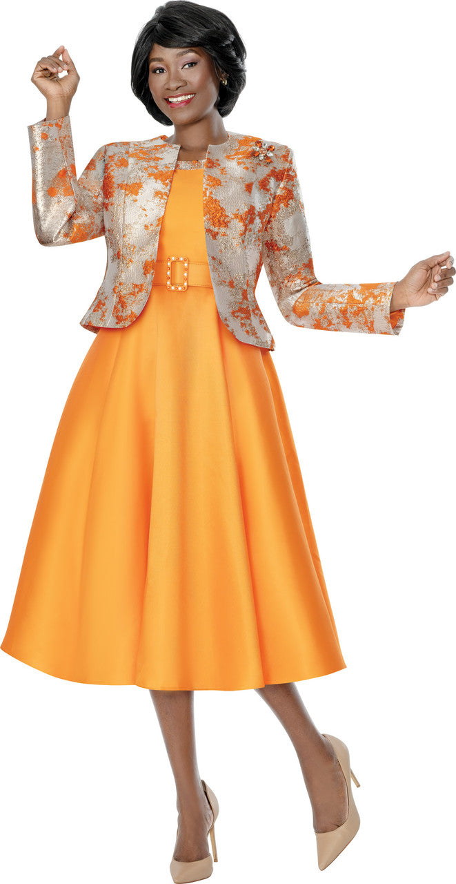 Terramina Dress 7338 Dress-Orange