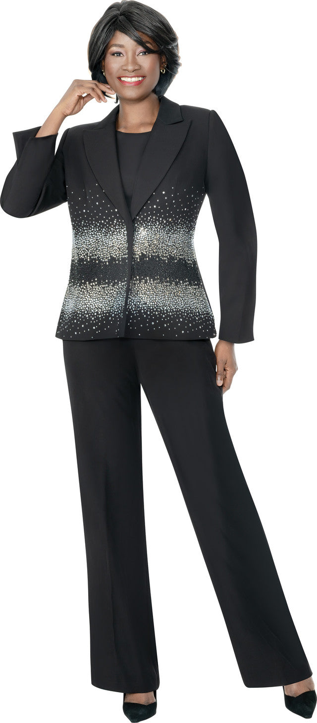 Terramina Church Pant Suit 7342-Black