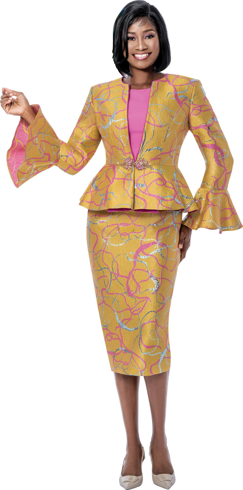 Terramina Church Suit 7199-Yellow