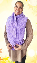 Women Fashion Scarf 011-Lilac - Church Suits For Less
