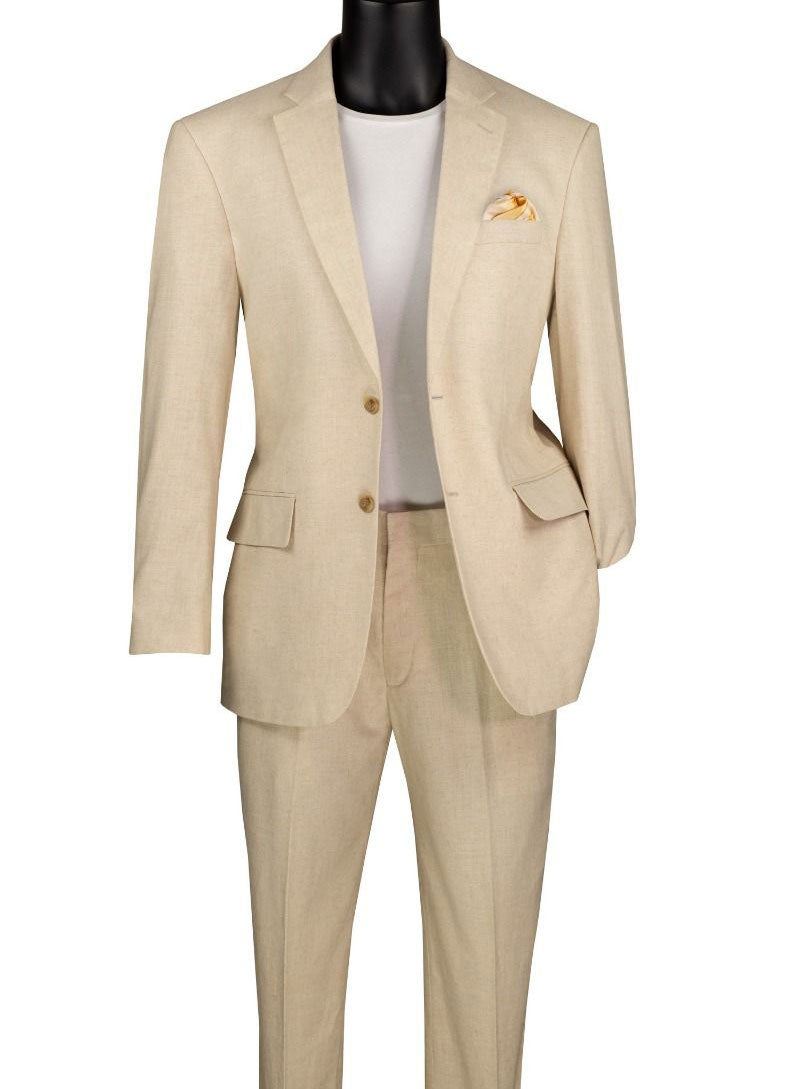 Vinci Modern Fit Men Suit MLC-1-Tan