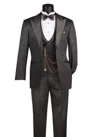 Vinci Men Tuxedo TVMF-2-Black