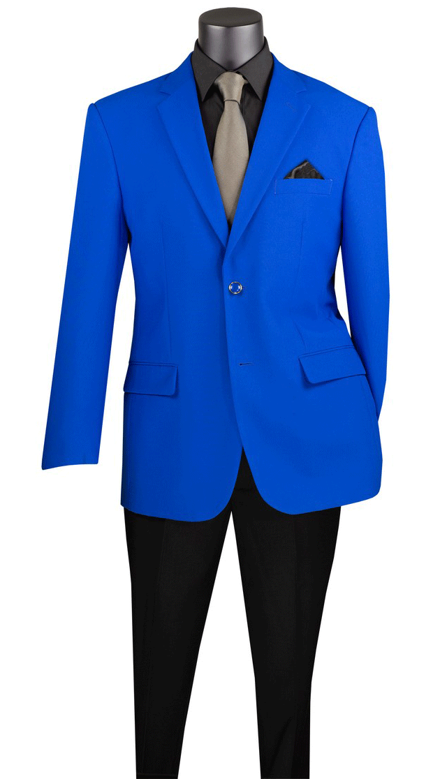 Men Classic Fit Sport Coat Z-2PP-Royal Blue