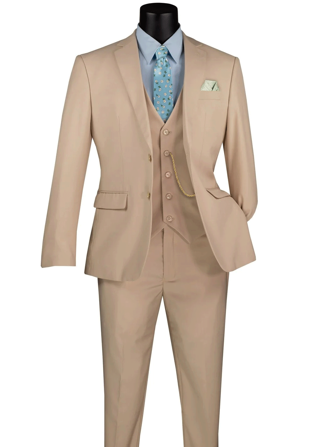 Slim Fit Men Suit  SV2900-Stone