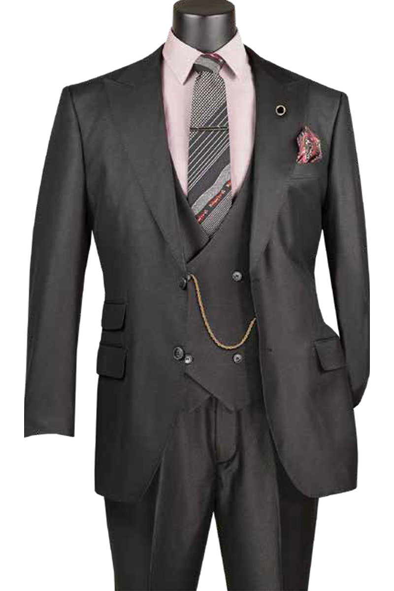 Vinci Men Suit V2RK-5-Black