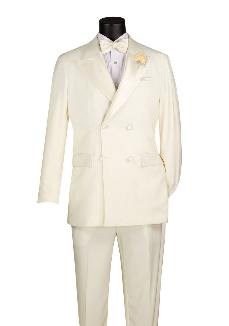 Vinci Men Tuxedo TDB-900-Ivory