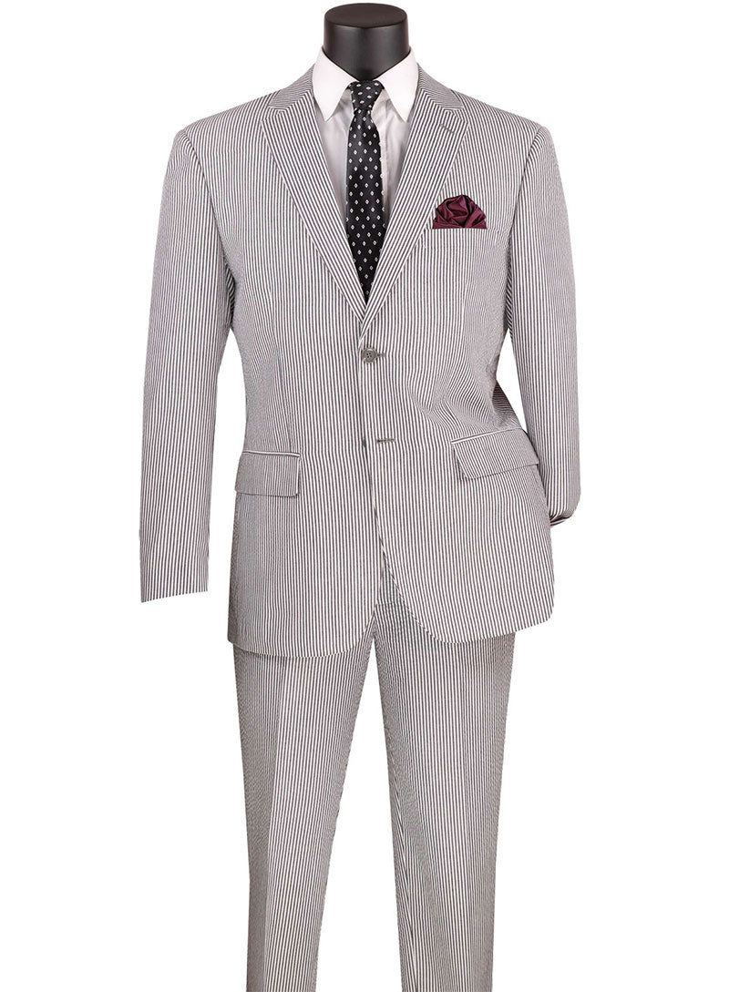 Vinci Modern Fit Men Suit F-MSS1-Black