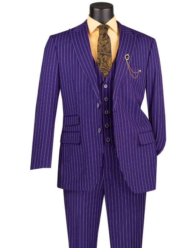 Classic Fit Men Suit V2RS-9-Purple - Church Suits For Less