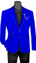 Vinci Sport Jacket BS-02C-Royal Blue - Church Suits For Less