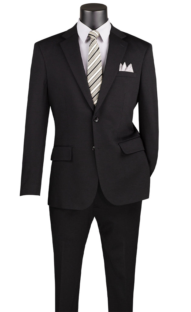 Vinci Men Suit SDX-3 Black - Church Suits For Less