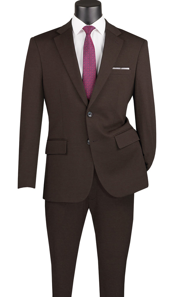 Vinci Men Suit SDX-3 Brown - Church Suits For Less