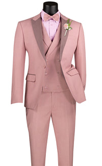 Slim Fit Men Suit SV2K-5-Mauve - Church Suits For Less