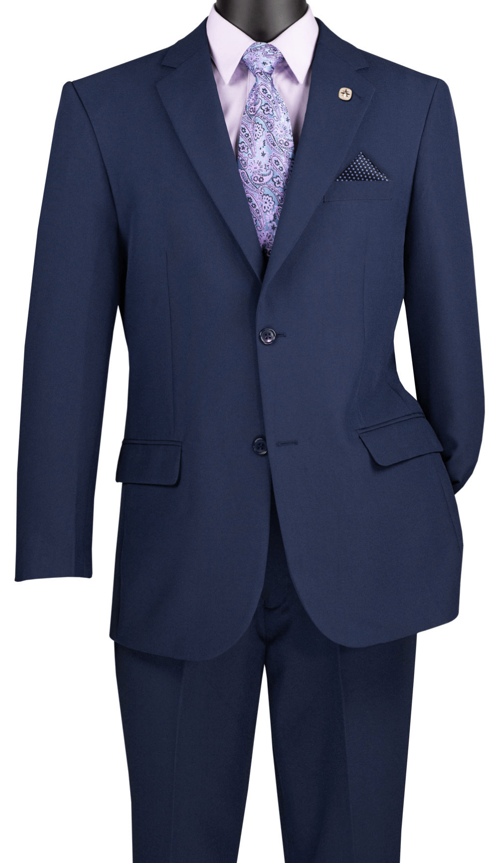 Classic Fit Men Suit 2PPC-Navy