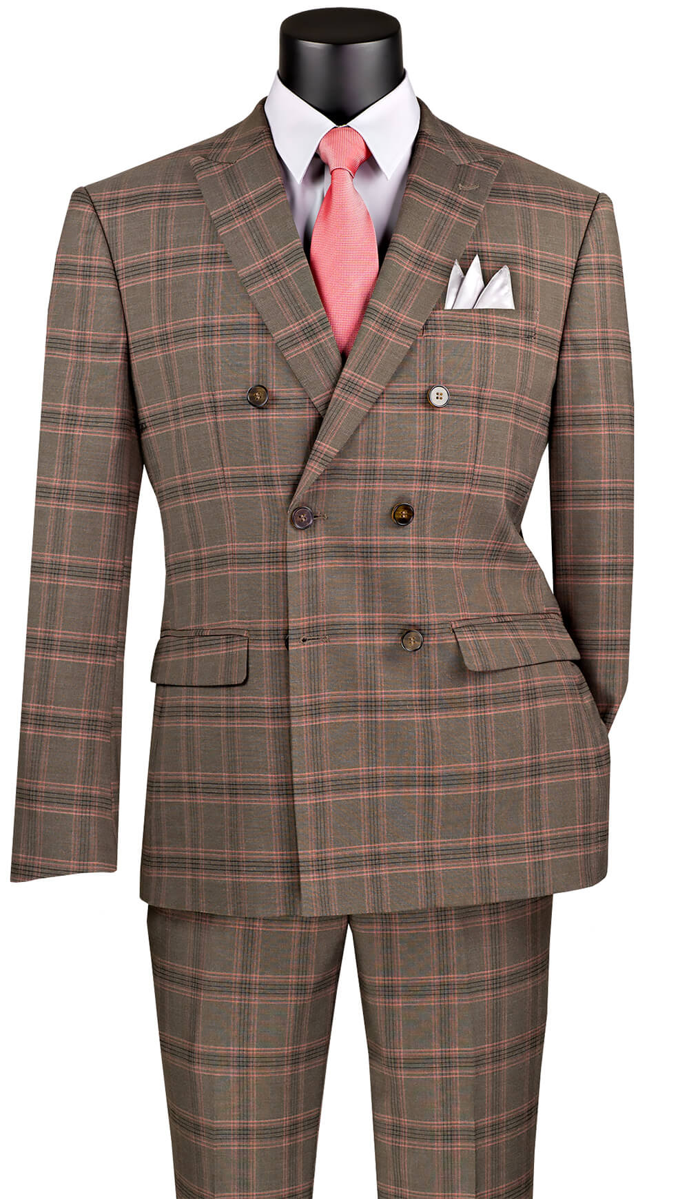 Men Church Suit MDW-2-Brown - Church Suits For Less