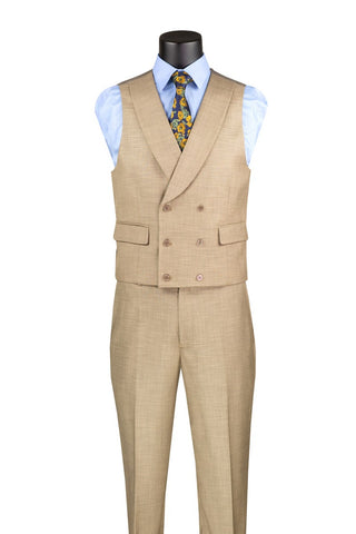 Vinci Men Suit MV2K-2 Taupe - Church Suits For Less