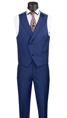 Vinci Suit MV2TRC-Blue - Church Suits For Less