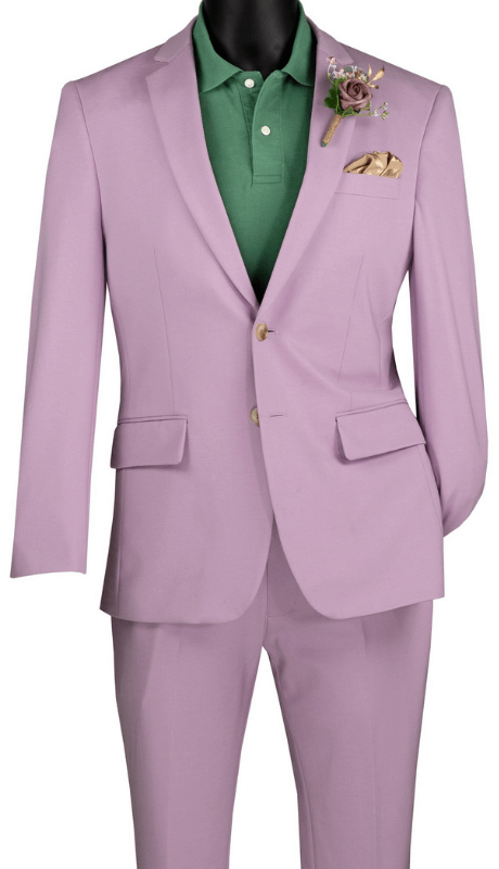 Slim Fit Men Suit  SDX-3 Lavender