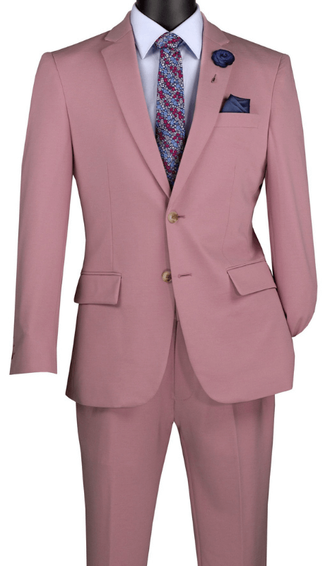 Slim Fit Men Suit  SDX-3 Pink