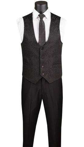 Vinci Tuxedo TVSJ-1C-Black - Church Suits For Less