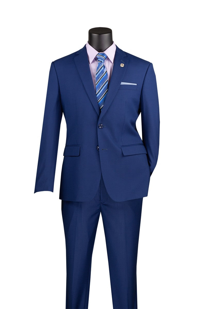 Slim Fit Men Suit SC900-12- Twilight Blue - Church Suits For Less