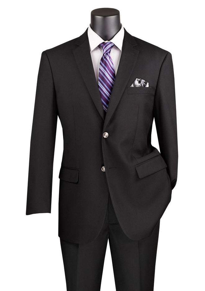 Men Regular Fit Sport Coat B-TR-Black - Church Suits For Less