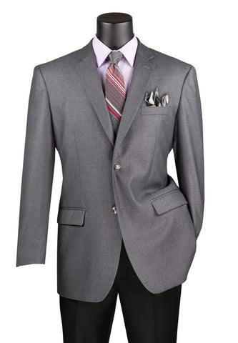 Vinci Men Sport Coat B-TR-Medium Gray - Church Suits For Less