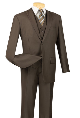 Vinci Suit V2TRC-Brown - Church Suits For Less