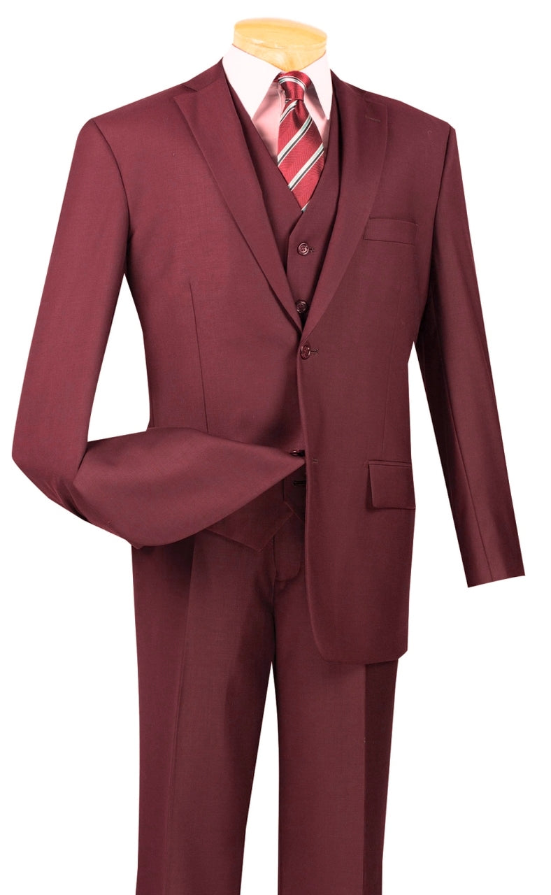 Maroon Variant Vinci Suit V2TRC-Maroon (Burgundy Tone) – Church suits for less