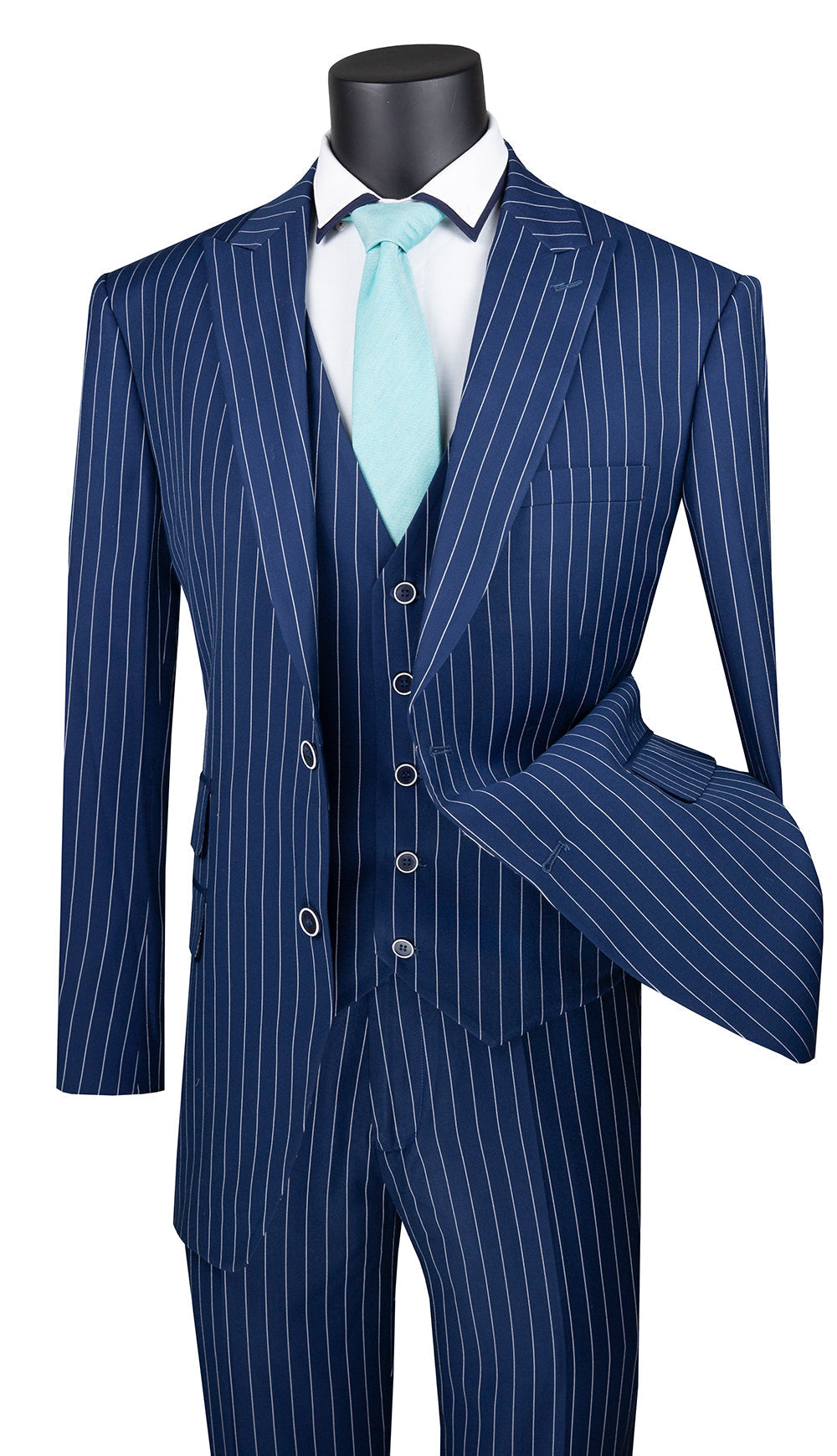 Classic Fit Men SuitV2RS-9-Blue - Church Suits For Less