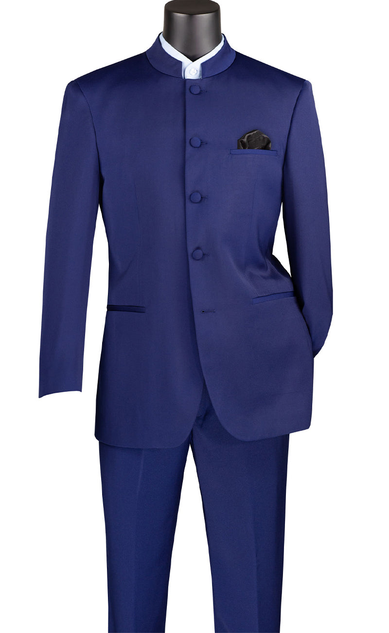 Classic Fit Men Suit 5HT-Navy - Church Suits For Less