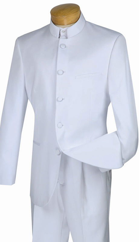 Vinci Men Suit 5HTC-White - Church Suits For Less