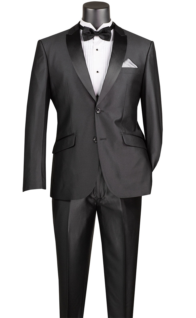 Slim Fit Men Suit S2PS-1-Black - Church Suits For Less