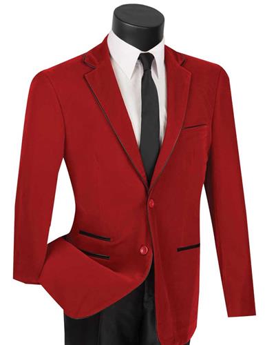Vinci Sport Jacket BS-02C-Red - Church Suits For Less