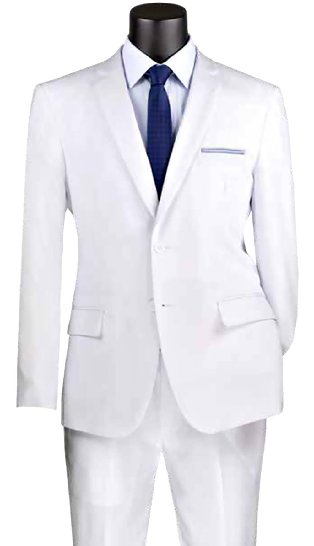 Men Slim Fit Jacket Z-S2PP-White - Church Suits For Less