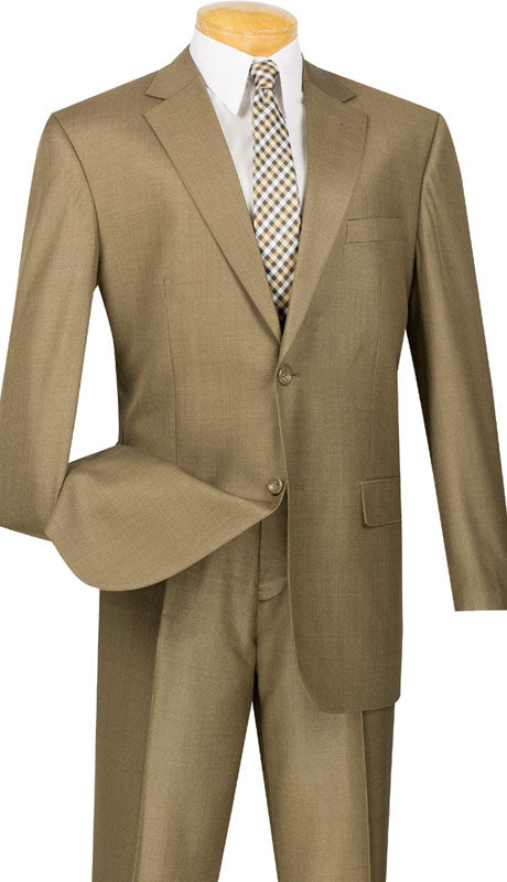 Classic Fit  Men Suit 2LK-1C-Taupe