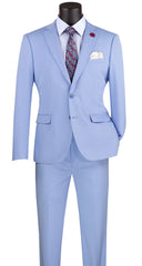 Vinci Suit 2PP-Light Blue - Church Suits For Less