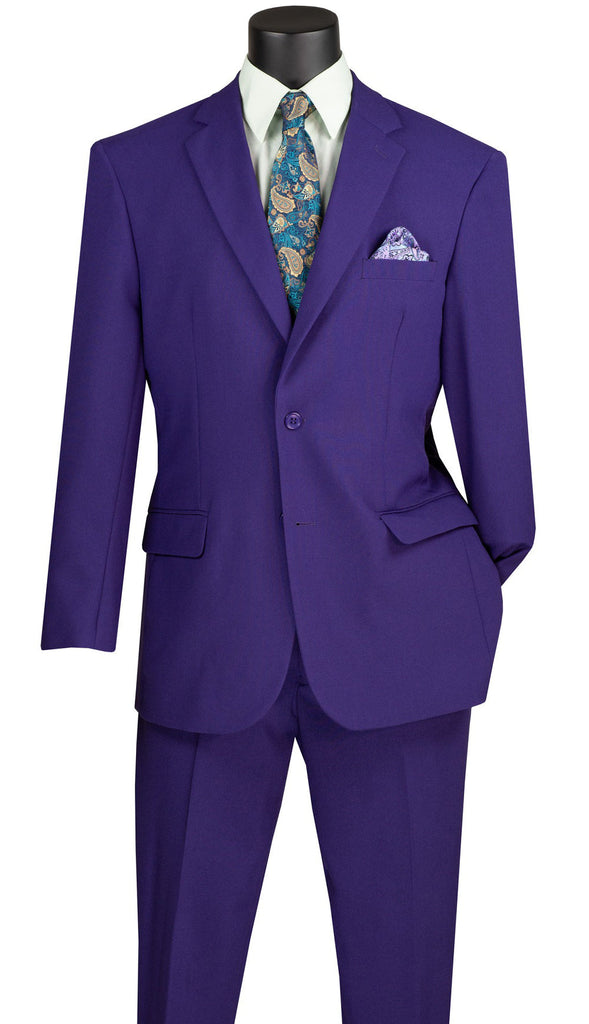 Vinci Suit 2PPC-Purple - Church Suits For Less
