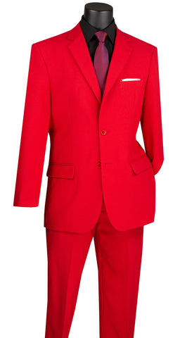 Vinci Suit 2PPC-Red - Church Suits For Less